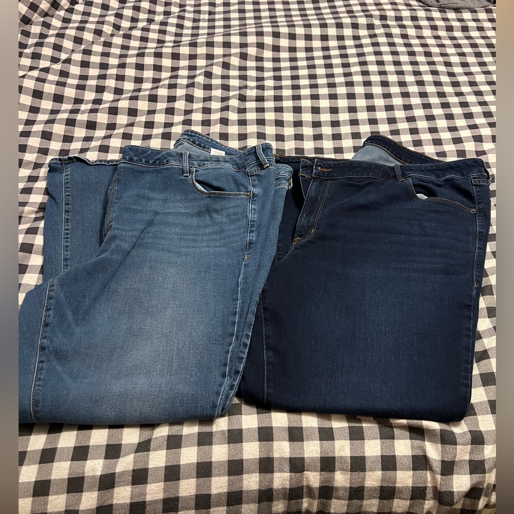Old Navy Mid-rise kicker bootcut jeans, EUC, size 26 regular